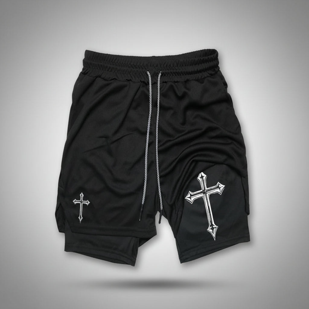 Cross compression shorts