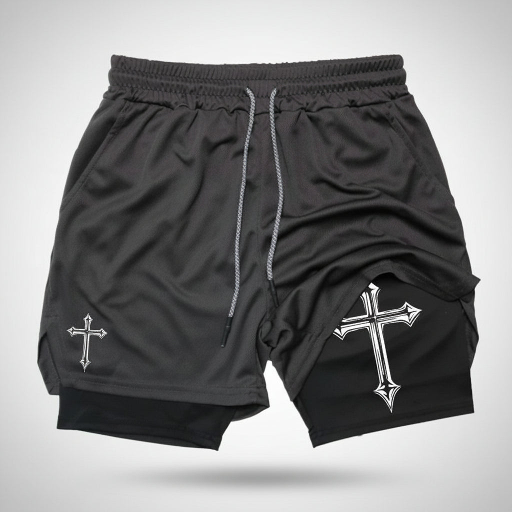 Cross compression shorts