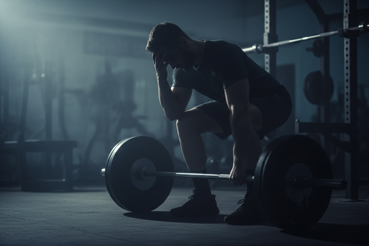 Make him look more tired and drai ed mentally 