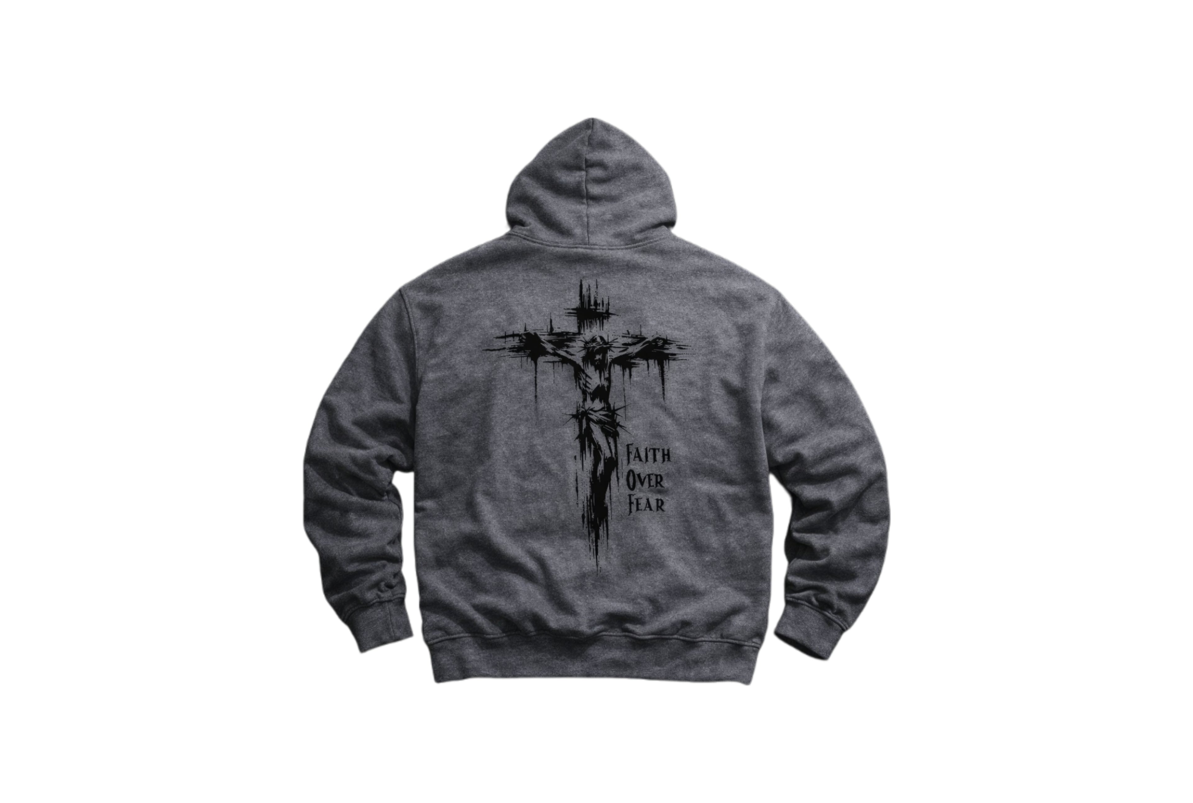 Crucifix Faith over Fear Hoodie
