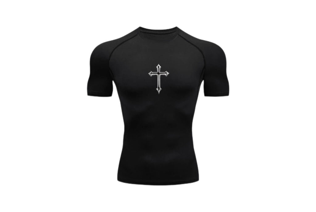 Compression shirt with Cross