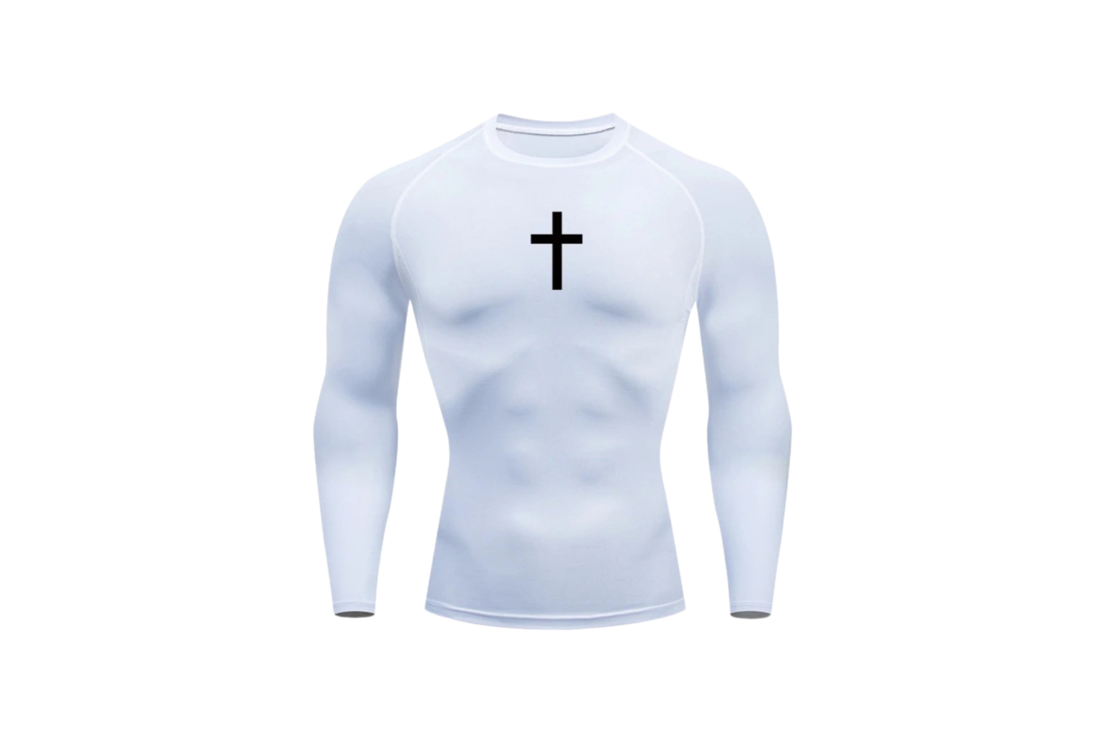Compression longsleeve shirt with Cross
