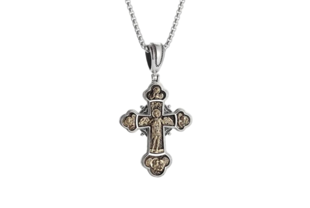 Archangel Michael Cross Necklace