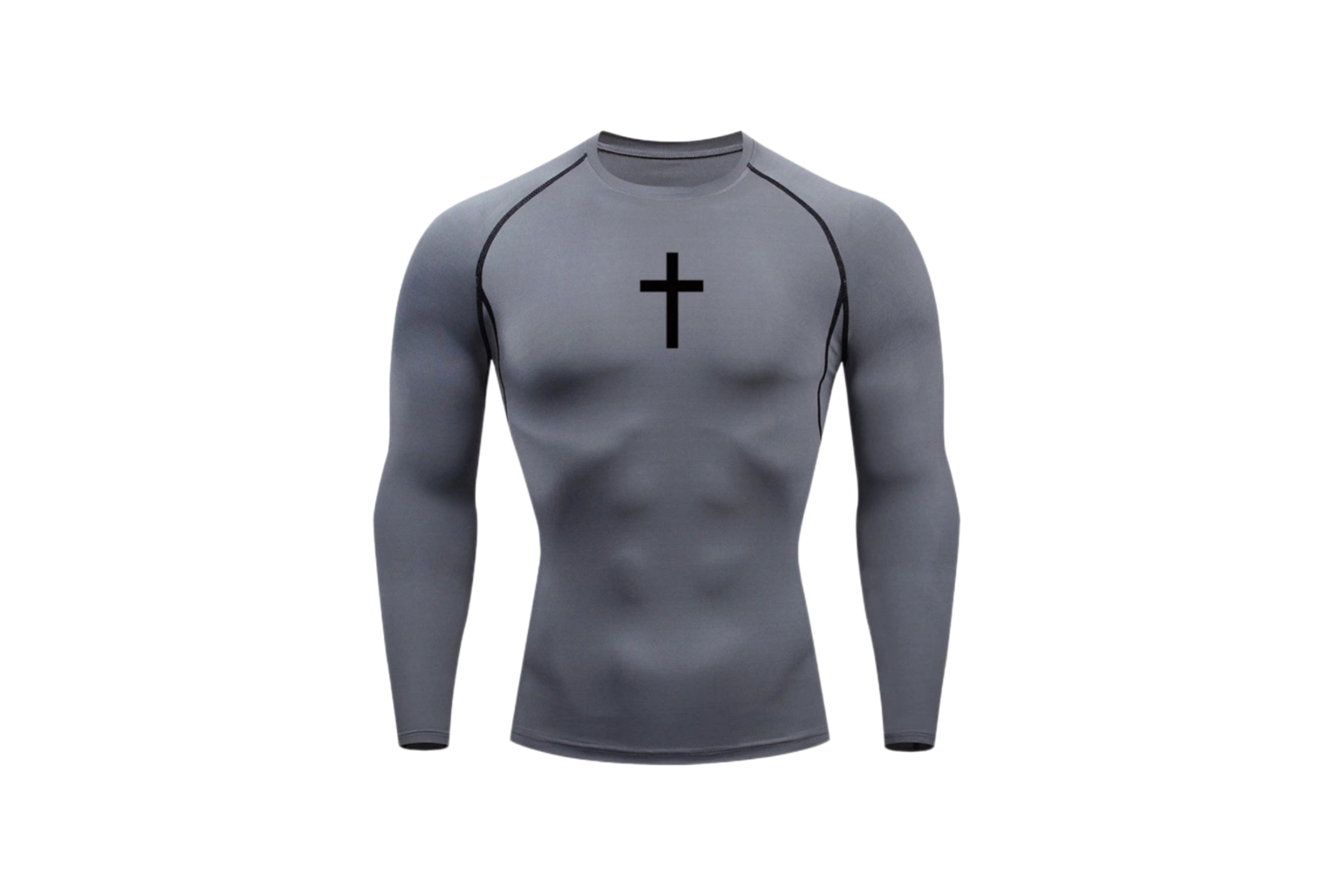 Compression longsleeve shirt with Cross