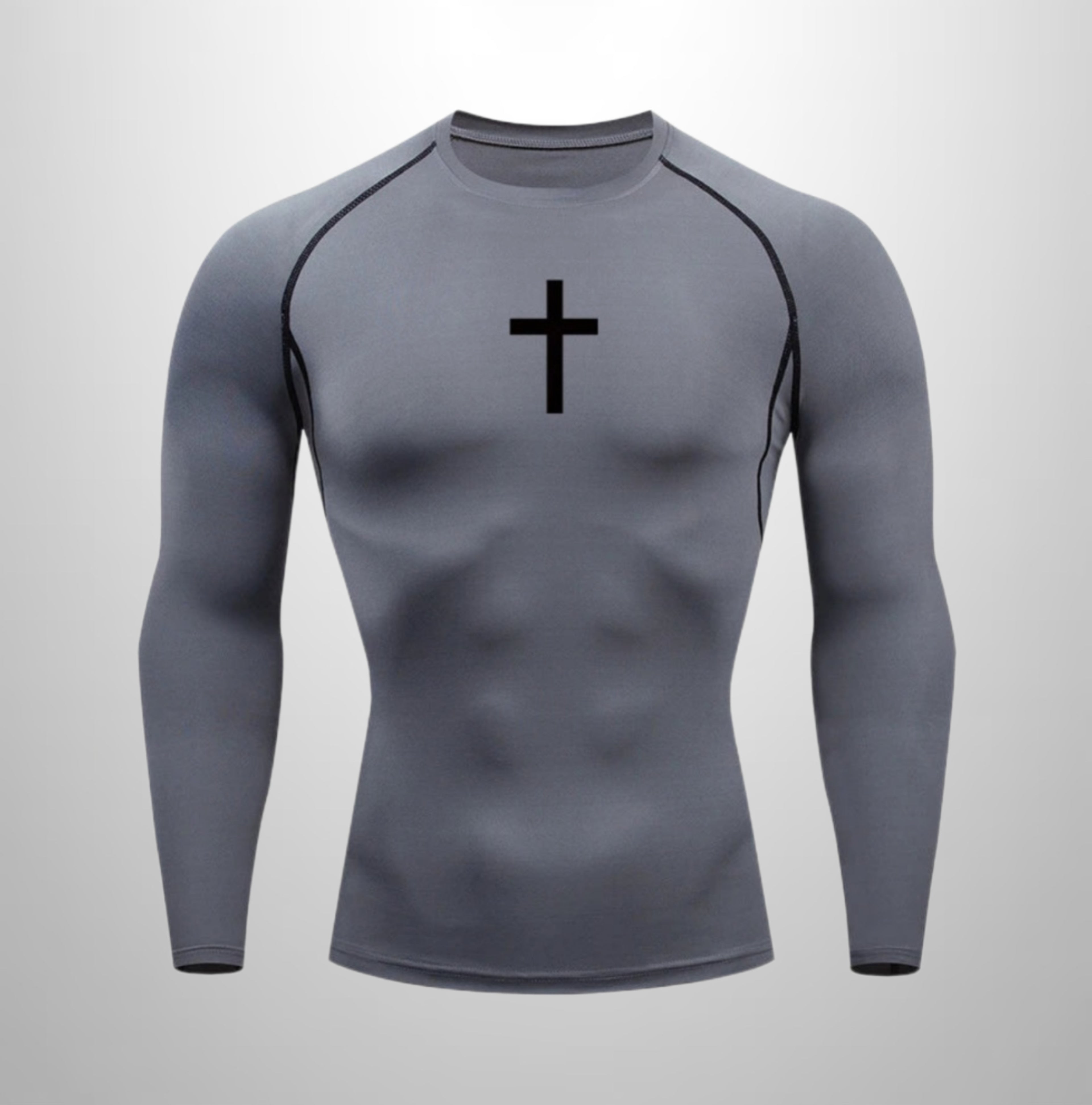 Compression longsleeve shirt with Cross