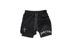 Cross compression shorts