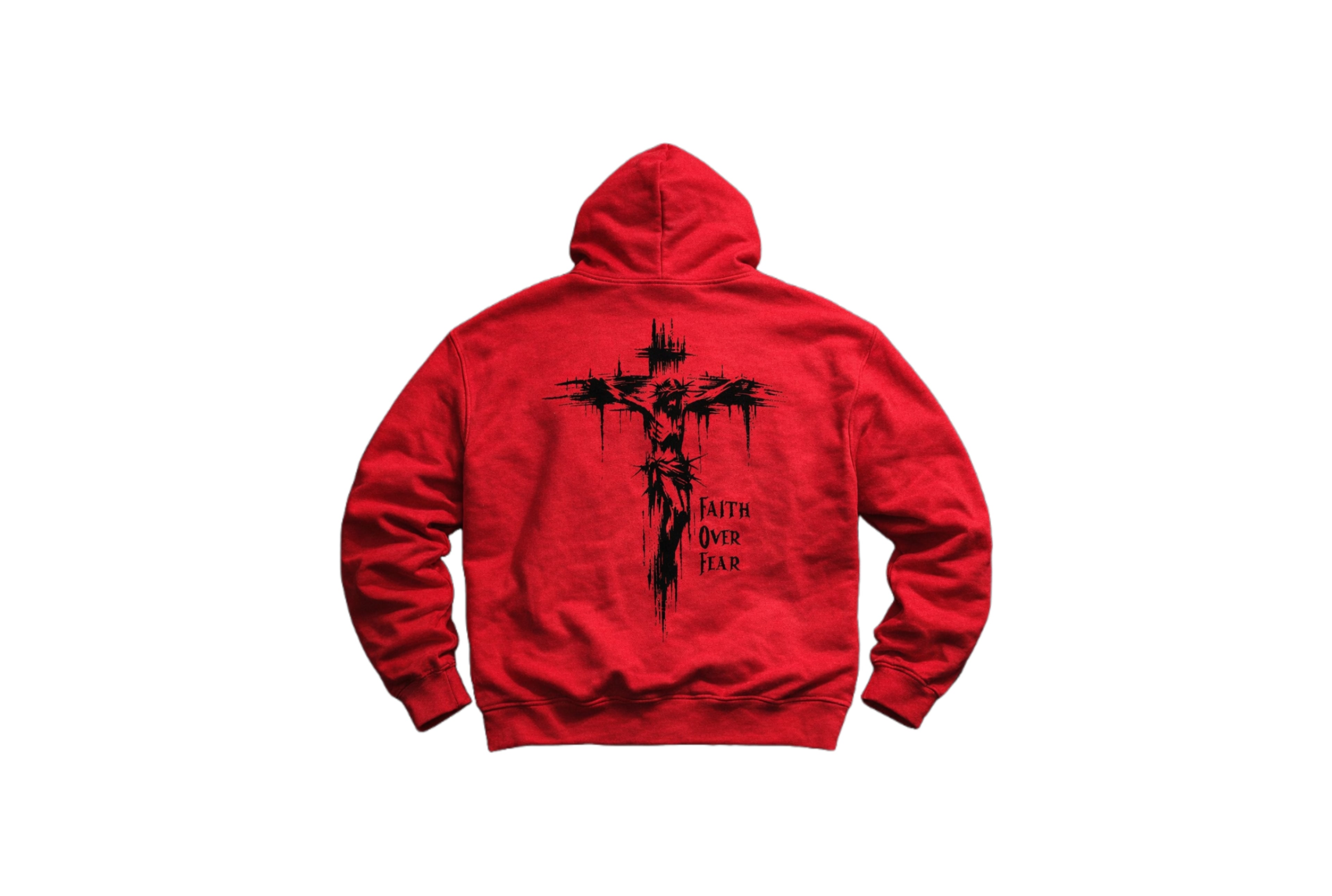 Crucifix Faith over Fear Hoodie