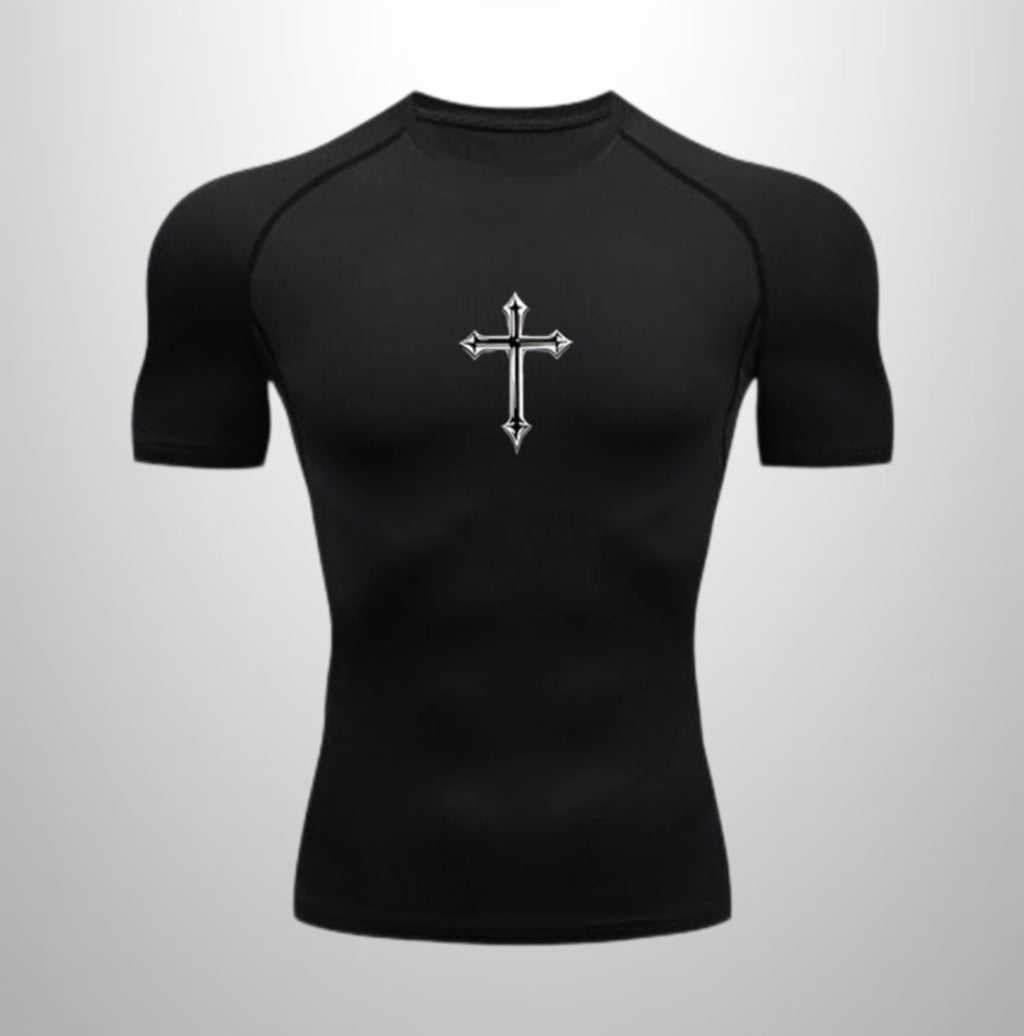 Compression shirt with Cross