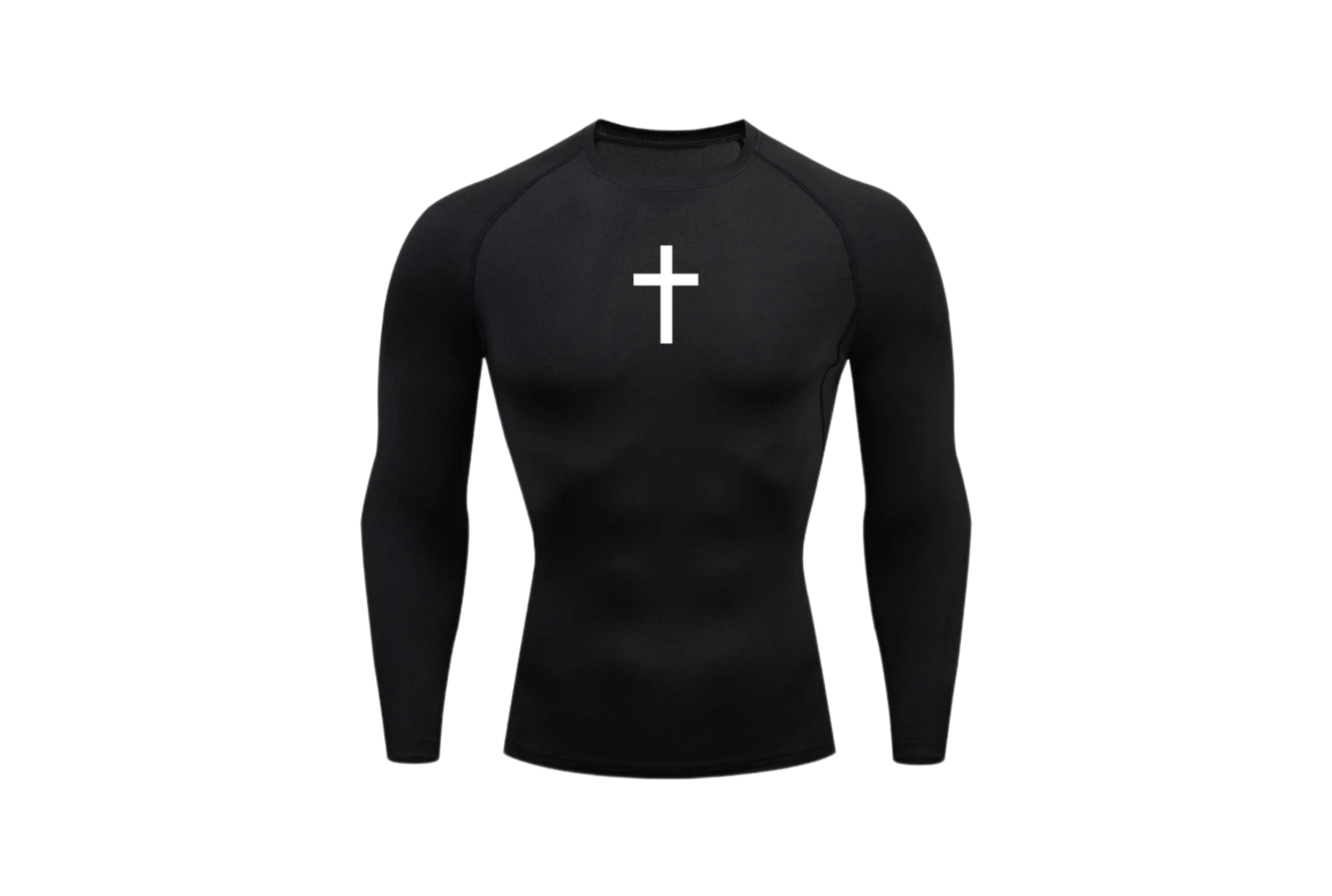 Compression longsleeve shirt with Cross