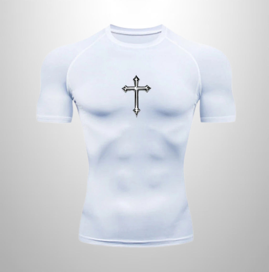Compression shirt with Cross
